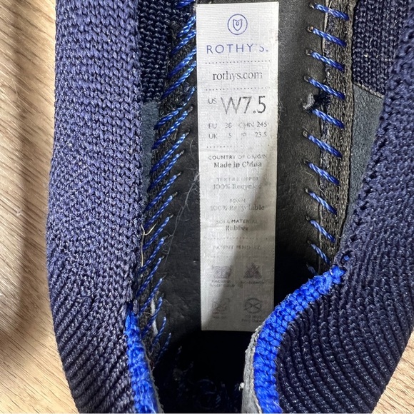 Rothy's Blue Flats Minimalist Design - Picture 4 of 5